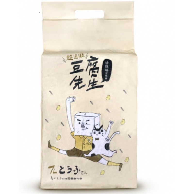 豆腐先生 1.5mm超細活性碳豆腐貓砂 7L